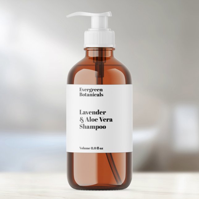 Waterproof White or Clear Cosmetics Bottle Label (Creator Uploaded)