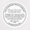waterproof white w black text soap cosmetic