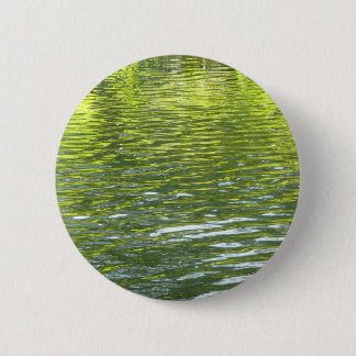Waters of Oak Creek Yellow and Green Nature Photo 6 Cm Round Badge
