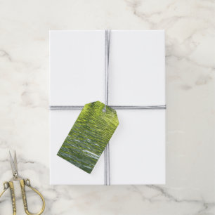Waters of Oak Creek Yellow and Green Nature Photo Gift Tags
