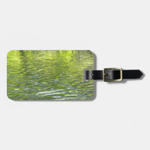Waters of Oak Creek Yellow and Green Nature Photo Luggage Tag