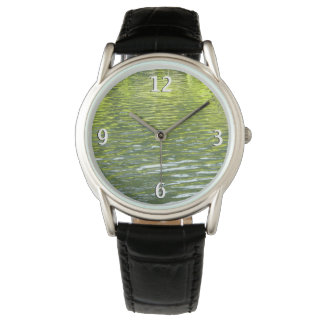 Waters of Oak Creek Yellow and Green Nature Photo Watch