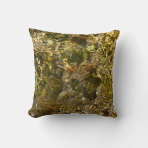Waters of the Kaweah River Abstract Nature Cushion
