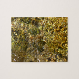 Waters of the Kaweah River Abstract Nature Jigsaw Puzzle