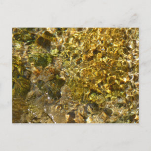 Waters of the Kaweah River Abstract Nature Postcard