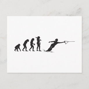 Waterskiing Postcard