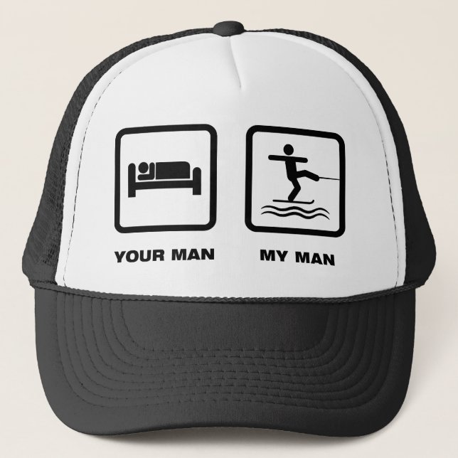 Waterskiing Trucker Hat (Front)