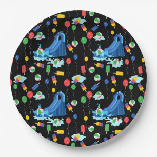 Waterslide Kids Summer Boy Girl Fun Paper Plate