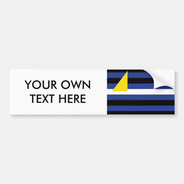 WATERSPORTS PRIDE FLAG BUMPER STICKER (Front)