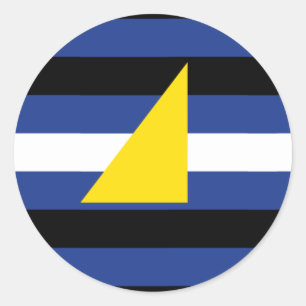 Watersports Pride Flag Classic Round Sticker