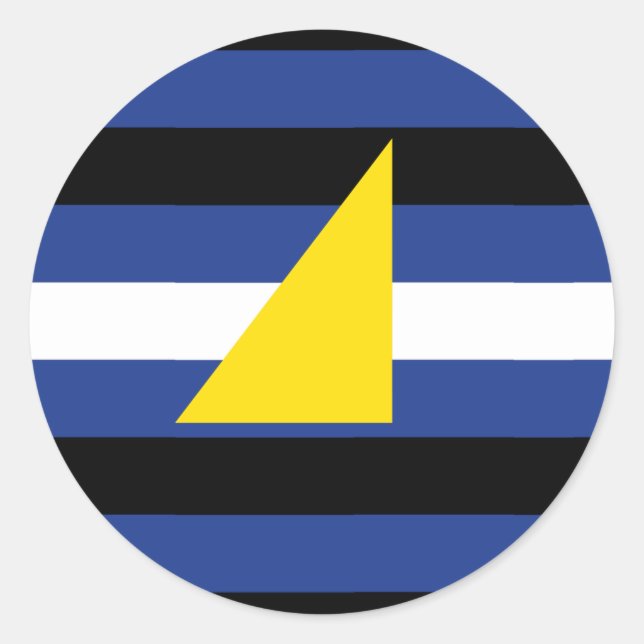 Watersports Pride Flag Classic Round Sticker (Front)