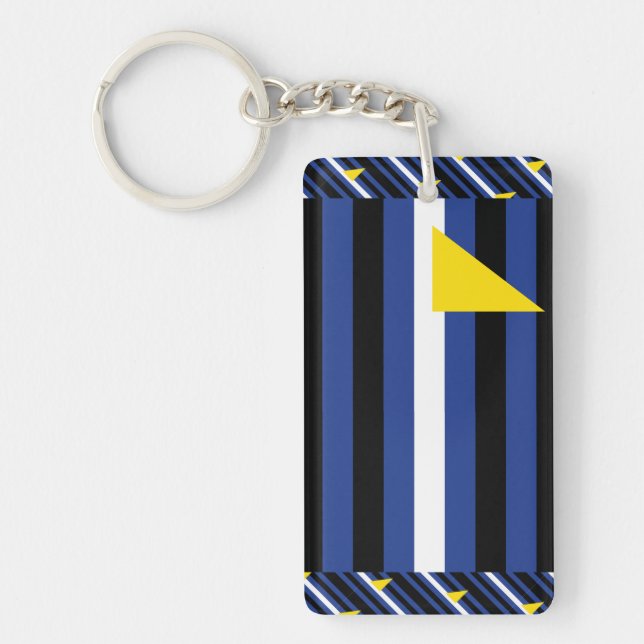 WATERSPORTS PRIDE FLAG KEY RING (Front)