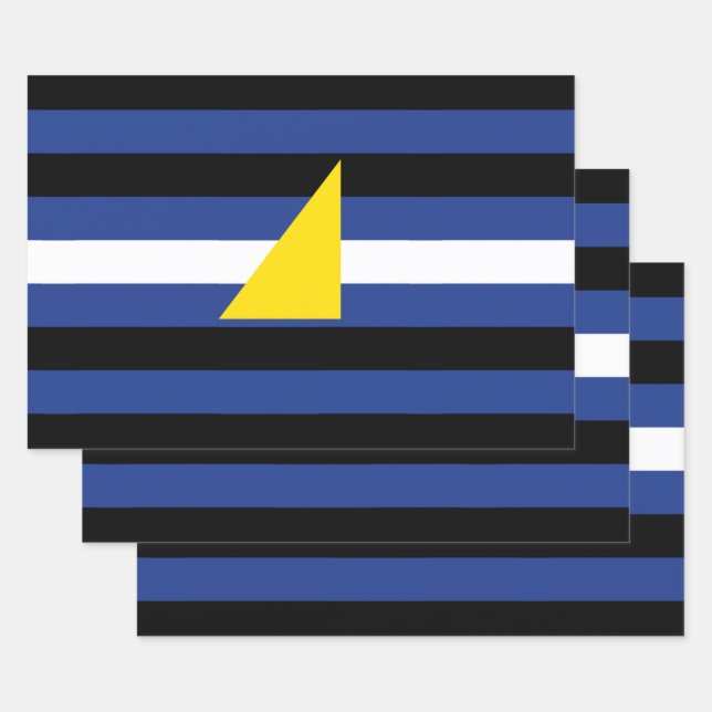 Watersports Pride Flag Wrapping Paper Sheet (Set)