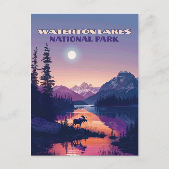 Waterton Lakes National Park Canada Alberta  Postcard (Front)