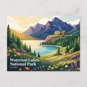 Waterton Lakes National Park Canada Postcard