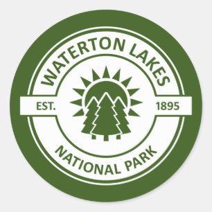 Waterton Lakes National Park Classic Round Sticker