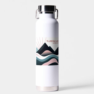 Waterton Lakes National Park Coloured Hills Water Bottle