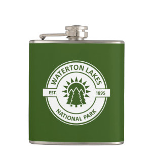 Waterton Lakes National Park Hip Flask