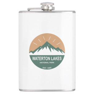 Waterton Lakes National Park Hip Flask
