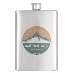 Waterton Lakes National Park Hip Flask