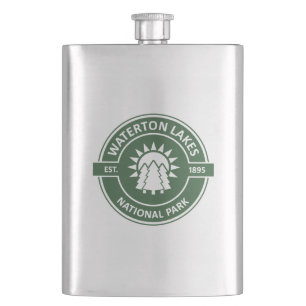 Waterton Lakes National Park Hip Flask