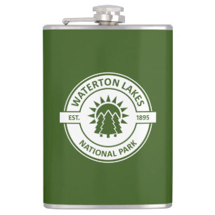Waterton Lakes National Park Hip Flask