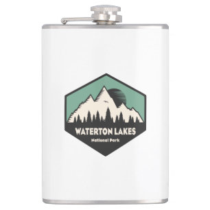 Waterton Lakes National Park Hip Flask
