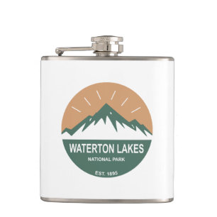 Waterton Lakes National Park Hip Flask