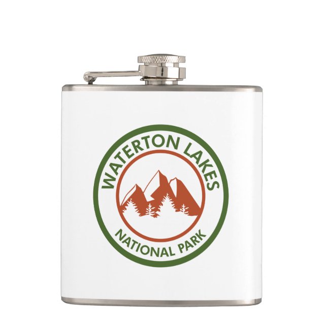 Waterton Lakes National Park Hip Flask (Front)
