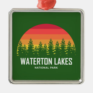 Waterton Lakes National Park Metal Tree Decoration