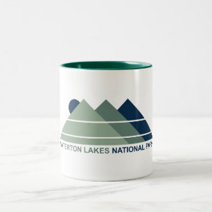 Waterton Lakes National Park Mountain Sun Two-Tone Coffee Mug