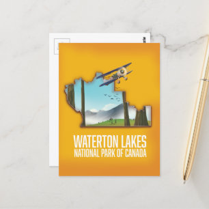 Waterton Lakes National Park of Canada Art Print Postcard