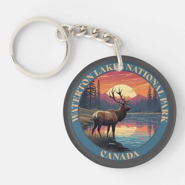 Waterton Lakes National Park of Canada Key Ring (Front)