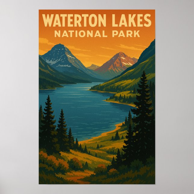 Waterton Lakes National Park Poster (Front)