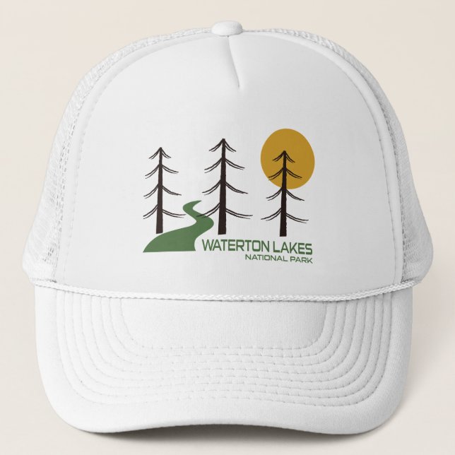 Waterton Lakes National Park Trail Trucker Hat (Front)