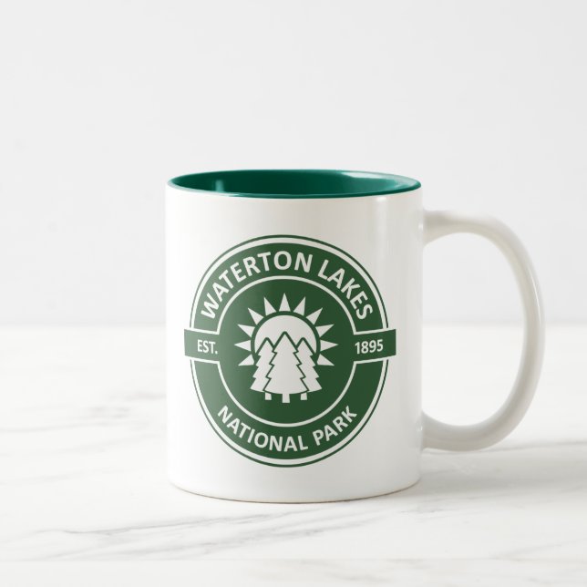 Waterton Lakes National Park Two-Tone Coffee Mug (Right)