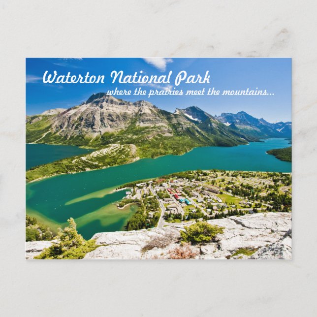 Waterton National Peace Park Postcard (Front)