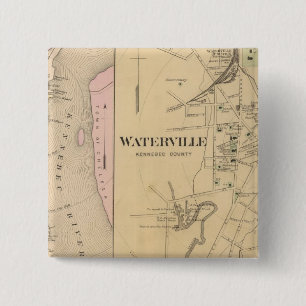 Waterville, Kennebec County 15 Cm Square Badge