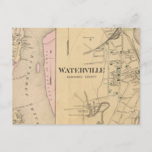 Waterville, Kennebec County Postcard
