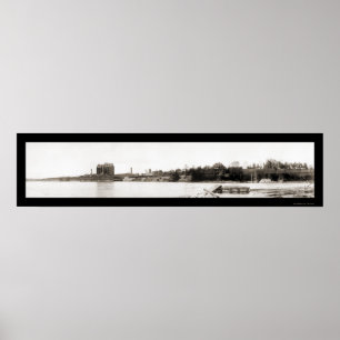 Waterville Maine Photo 1909 Poster