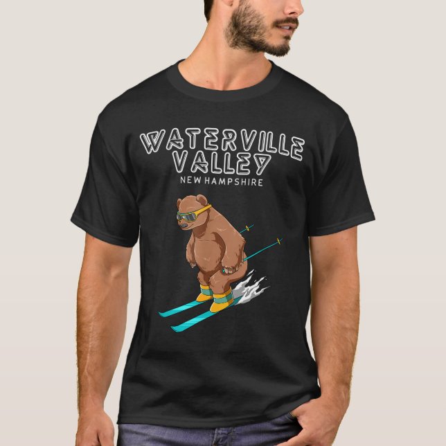 Waterville Valley New Hampshire - Funny Ski Grizzl T-Shirt (Front)