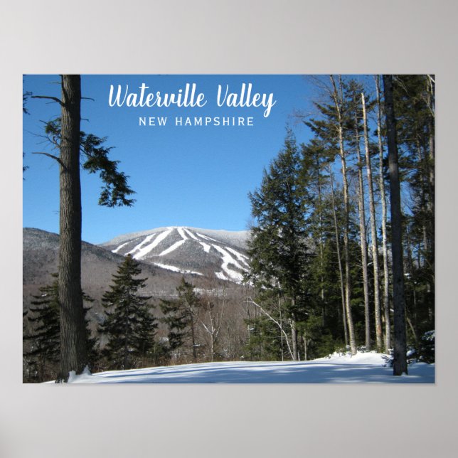 Waterville Valley New Hampshire Ski Resort Poster (Front)