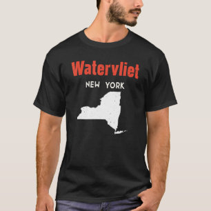 Watervliet New York Usa State America Travel New Y T-Shirt