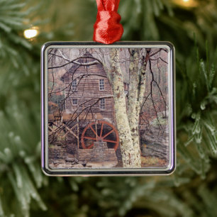 Waterwheel Metal Tree Decoration