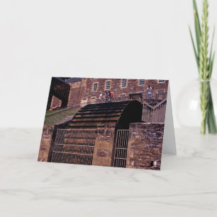 Waterwheel New Lanark Scotland Postcard