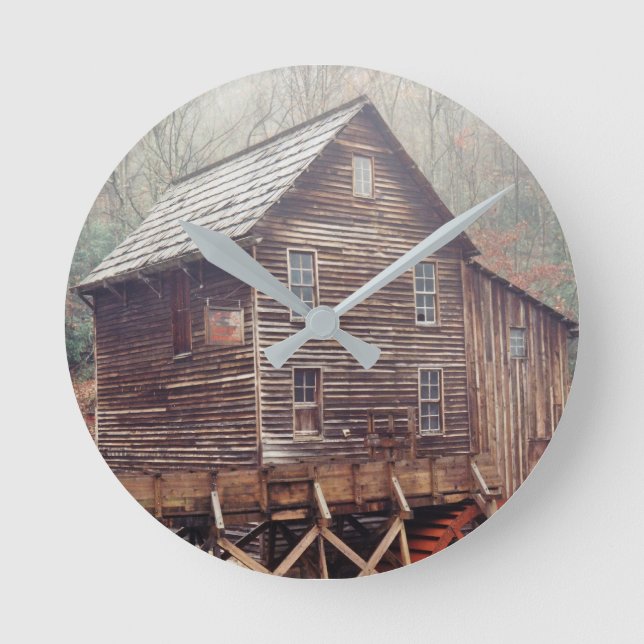 Waterwheel Round Clock (Front)