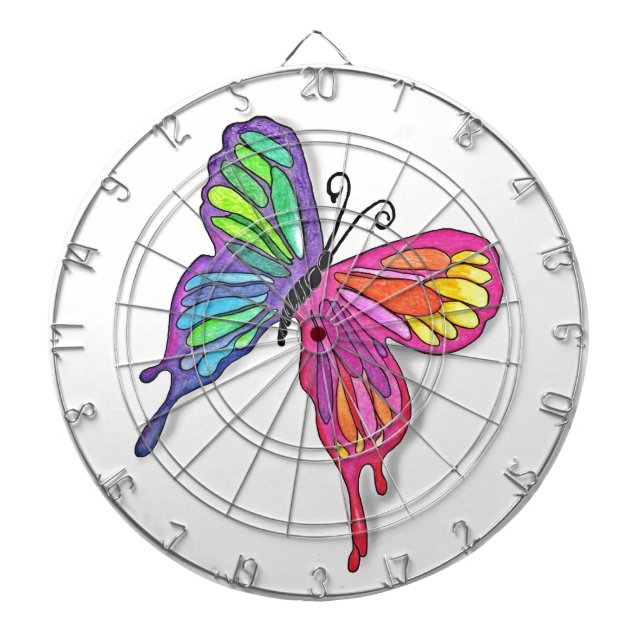 Watery  Butterfly Dartboard (Front)