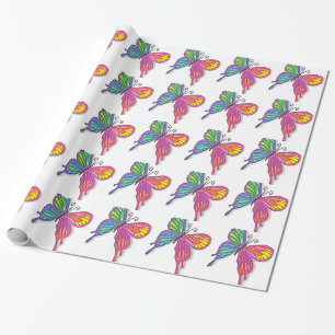 Watery Butterfly Wrapping Paper