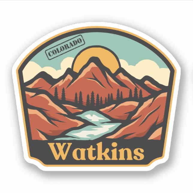 Watkins, Colorado Sticker (Front)