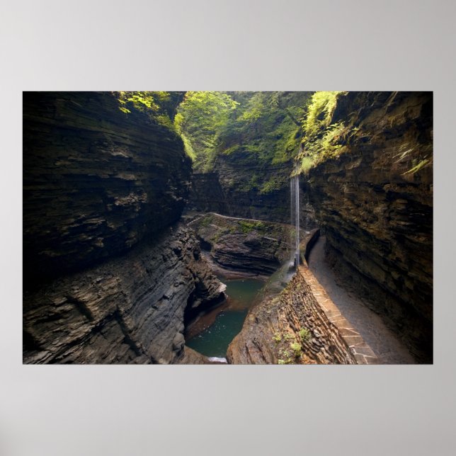 Watkins Glen Waterfall  Print (Front)